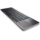 CSL - Bluetooth Tastatur klappbar mit Touchpad für PC Smartphone oder Tablet - faltbares...