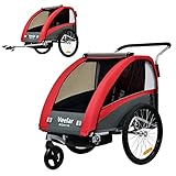 Tiggo VS 2 in 1 Kinderanhänger Fahrradanhänger Anhänger mit Buggy Set +...