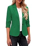 Roskiky Jacket Damen Blazer Jacke Damen Frühling Blazer Grün Damen Blazer Frühlings...