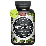 Acerola Kapseln - Natürliches Vitamin C hochdosiert - 180 vegane Kapseln im 6...