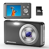 Digitalkamera,HD 1080P Fotokamera Kompaktkamera mit 32GB Karte, 48MP Fotoapparat 2,4 ''...