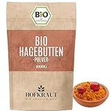 HOFKRAUT BIO Hagebuttenpulver 1000g | ganze Hagebutte gemahlen | fruchtiges,...