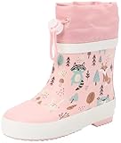 Playshoes Jungen Unisex Kinder Regenstiefel Gefüttert Gummistiefel, Rosa Wald, 24 EU