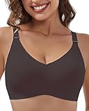 BHS für Damen ohne Bügel, V-Ausschnitt, gewellte, bügellose Bralettes mit weicher...