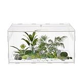 Halinuia Mini Terrarium, Acryl Reptilien Terrarium Transportbox, Transparent...