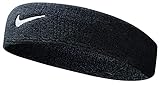 Nike Unisex Erwachsene Swoosh Headband/Stirnband, Schwarz (Black/White), Einheitsgröße