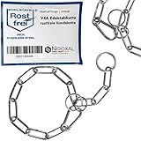 rostfreie Kombikette für Hunde - das ORIGINAL mit Zugstop - Edelstahl...