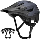 Favoto Mountainbike Fahrradhelm mit Schirm Leicht - Doppelte Inmould Technologie...