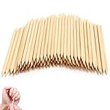 100 Stücke Holz Sticks Nagel Häutchen Stick,Nagelhautschieber Holz aus...