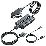 EASYCEL Männlich Scart auf HDMI Konverter mit HDMI Kabel (Scart Kabel...