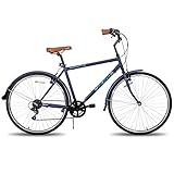 Hiland 700C Hybrid Fahrrad für Männer Frauen Step-Through oder Step-Over Rahmen Shimano...