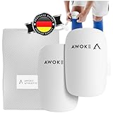 AWOKE® Anpassbare Schienbeinschoner Fußball Herren – Mini Schienbeinschoner für...