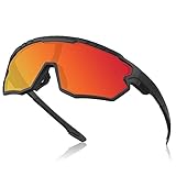 Polarisiert Fahrradbrille Sportsonnenbrille für Herren Damen MTB Radfahren Sportbrille...