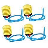 KOMBIUDA 4pcs Fußpumpe Luftpumpe Inflator Fußluftpumpe Luftmatratzenpumpe Strandpumpe...