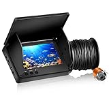 Fish Finder Kamera Unterwasser-Angelkamera mit 4,3 Zoll IPS Display für Eis,...