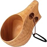 EMenar Kuksa Holzbecher, Camping-Holzbecher, Kaffeetassen, 355 ml, traditionelles...