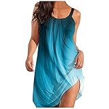 Zilosconcy Damen Damen Boho Kleid Oberteil Halfter Sommerkleid Böhmisch Kleid Blusenkleid...