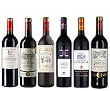 Châteaux Bordeaux - Wein Probierpaket - Wein Selection 6 Flasche Rotwein mit Goldmedaille...