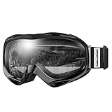 OutdoorMaster Unisex Skibrille OTG für Damen und Herren, Snowboard Brille Schneebrille...