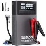 GOOLOO X7 4250A Starthilfe Powerbank mit Kompressor,Starthilfe mit Digitalem...