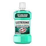 LISTERINE Clean & Fresh (500 ml), antibakterielle Mundspülung mit ätherischen...