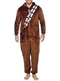 Star Wars Herren Onesie | Chewbacca Kostüm Fleece Schlafanzug | Schlafoveralls...