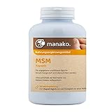 manako MSM (Methylsulfonylmethan) Kapseln human, 300 Stück, Dose 210 g (1 x 300...