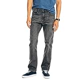 Nautica mens Nautica Vintage Straight Stretch Denim Jeans, Midnight Tide Wash, 32 US