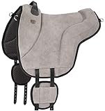 Equinate Reitpad California Wildleder Bareback Pad Reitkissen Pony Dunkelgrau