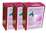 BIO-Aroniasaft 3 x 3 Liter Box, Sparpaket, Muttersaft, 100% Direktsaft, Original...