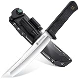 DRGSKL Recon Tanto Messer Scharfes Dschungel-Jagdmesser mit Kydexscheide...