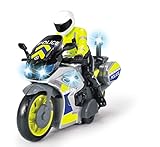 Dickie Toys – Polizei Motorrad – Spielzeug Motorrad mit Polizisten-Figur, für Kinder...