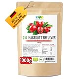 EWL Naturprodukte 1kg Bio Hagebuttenpulver | Ganze gemahlene Hagebutte | Hagebuttenpulver...