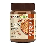 MaxiNutrition Crunchy Peanut Butter, 350g, 100% Erdnüsse, ohne Zucker, mit 28g...