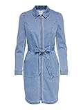 ONLY Women's Onlnew CHIGO DNM Dress NOOS Jeanskleid, Light Blue Denim, 40