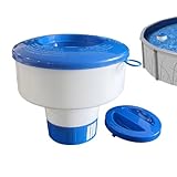 Pool Pillendose Pool Pillendosierer 7 Zoll Pool Tablettenschwimmer Faltbarer Spender mit...