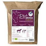 Aronia ORIGINAL Bio Aroniatrester Pur Nr. 1 für Pferde 1 kg - 100% Biologisch,...