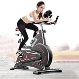 HUJDKKS Heimtrainer Sattel und Lenker verstellbar Professionelles Fitnessbike Lenker...