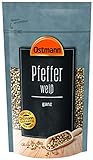 Ostmann Pfeffer weiß ganz 250 g, weiße ungemahlene Pfefferkörner, weißer Pfeffer ganz,...