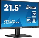 iiyama Prolite XU2293HS-B6 54,5cm 21,5' IPS LED-Monitor Full-HD 100Hz HDMI DP...