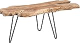 M2 Kollektion Tallus Couchtisch, Holz, Teak, 100 x 40 x 40 cm, Braun