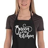 Saukore Lustige Schürzen für Frauen, Queen of the Kitchen Chef Kochschürzen,...