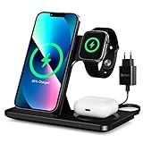 Wireless Charger, 18W 3 in 1 Induktive Ladestation für iWatch SE/7/6/5/4/3/2,...