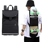 Urisgo Skateboard Rucksack, Nylontuch Longboard Rucksack Tasche, Verstellbare Schulter,...