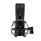 auna Pro MIC-900B, USB Kondensator-Mikrofon, Gaming-Mikrofon, Standmikrofon für...