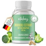 Vitabay Brokkoli Extrakt 500mg • 180 vegane Kapseln • Mit Sulforaphan •...