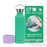 Springer Dog and Me 680.4 g Edelstahl Isolierte Wasserflasche - Kalt für 12+ Stunden -...