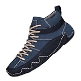 【Ultra Bequeme Rutschfeste Barfußschuhe Herren】Winter Wanderschuhe Outdoor Halbhohe...