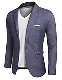 COOFANDY Herren Blazer Sakko Dünne Elegante Leicht Stretch Sportsakko übergröße, Blau,...