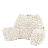 Icon Rückenlehne Lesekissen „Teddybär“, Beige, Lesekissen Flauschig mit Sitzsack...